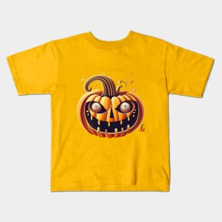 Vintage Halloween Pumpkin 2023. Halloween 2023 Kids T-Shirt